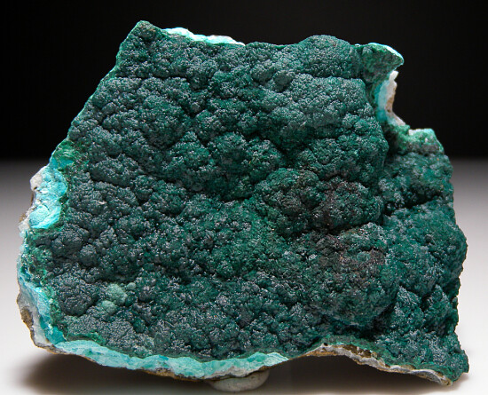 Rosasite on Aurichalcite