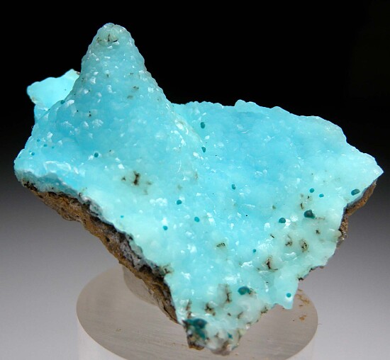 Rosasite on Smithsonite