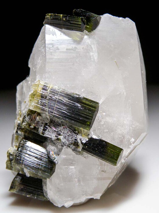 Tourmaline on Quartz