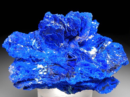 Azurite with Plancheite