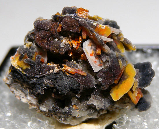 Quartz after Wulfenite, Vanadinite