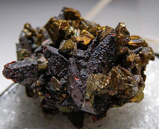 Chalcopyrite on Calcite