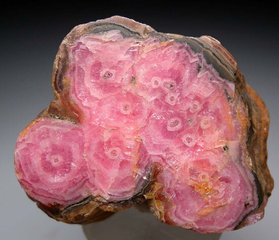 Rhodochrosite stalactites