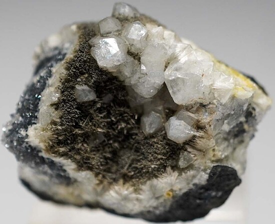 Fluellite on Wavellite