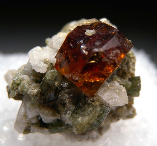 Grossular on Diopside