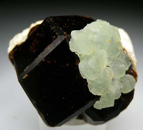 Prehnite on Andradite