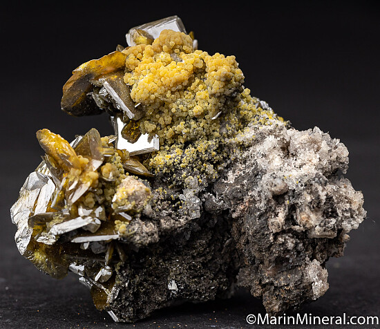Wulfenite with Mimetite