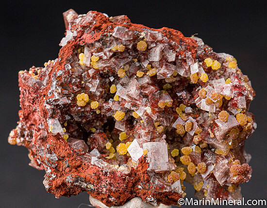 Mimetite with Calcite