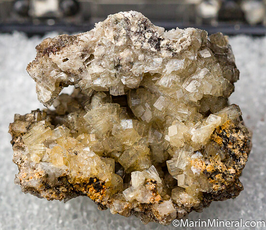 Brewsterite with Harmotome