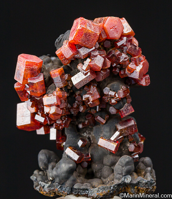 Vanadinite on Goethite