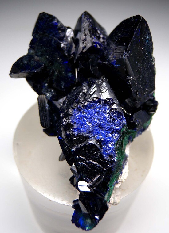 Azurite with Malachite