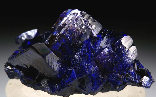 Azurite with Malachite