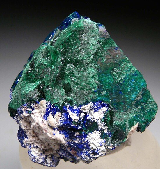 Azurite with Malachite