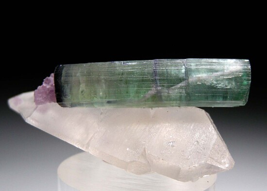 Tourmaline with Quartz, Lepidolite (R)
